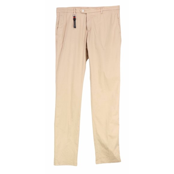 Marco Pescarolo Men's Khaki Napoli Slim80 Pants & Capri - 37