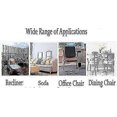 thumbnail image 2 of Long Folding Recliner Rocking Chair Cotton Cushion Plush Cushion Bamboo Chair Cushion Wooden Folding Chair High-quality Cushion Gray 1.2 Meters, 2 of 5