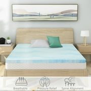 Beddle 2 inches Memory Foam Mattress Topper,Queen Size,CertiPUR-US Certified
