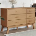 thumbnail image 1 of vidaXL Drawer Cabinet OLDEN Brown Solid Wood Pine, 1 of 5