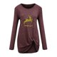 thumbnail image 3 of Camisas Navideñas Para Mujer Tops de Manga Larga Moda Navidad Impreso Cuello Redondo Kink Blusa Informal Odeerbi ODB199194, 3 of 5