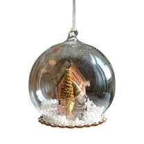 Hwkond Indoor Christmas Decor Christmas Decoration Clear Christmas Balls Hangings Christmas Decoration Balls Warm Light Christmas Decoration Ambience Products Gifts Ornaments