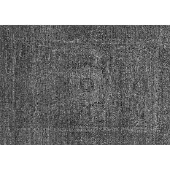 Ahgly Company Indoor Rectangle Abstract Gray Modern Area Rugs, 5' x 8'