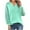 Green, variant on SHE IS My Items V Neck T Shirts for Women Loose Fit Womens Tops Casual Yellow Blouses for Women Dressy Casual Loose Fit Plus Size Tunic Tops for Women 4x-5x