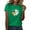 (Style 138)Green, variant on NuoCaiYun Womens Summer Tops Short Sleeve T Shirts Daisy Graphic Print Crewneck Casual Loose Fit Fashion Tunic Blouses