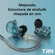 thumbnail image 3 of Audífonos In-ear Trn Cs2 Azul Transparente,con Micrófono, 3 of 4