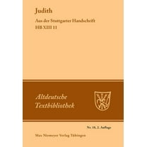 Altdeutsche Textbibliothek: Judith (Paperback)