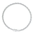 thumbnail image 2 of Auriga 4mm Hollow Rope Chain Necklace 24" in 925 Sterling Silver, 2 of 5