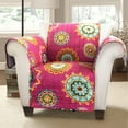 thumbnail image 1 of Lush Decor Adrianne Furniture Protectors, Fuchsia Arm Chair, 1 of 2