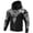 D1-Grey841, variant on Men's Viking Zip Up Hooded Jacket Heavy Fleece Sweatshirt Blue Celtic Knot Tribal Print Nordic Street Outerwear With Pocket
