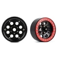 thumbnail image 3 of Aluminum Alloy Wheel Rim Beadlock 2.2in Wheel Rims Hub 4pcs Replacement for TRAX4 SCX10 90046 AXI03007 RedCat Gen8 1/10 Remote Control Car, 3 of 6