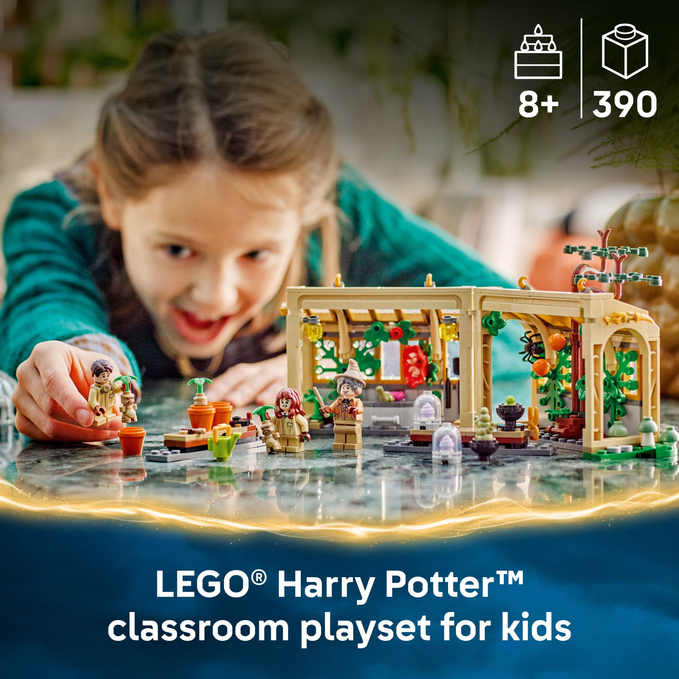 LEGO Harry Potter Castillo de Hogwarts: Clase de Herbología Juguete para Niños - Juguete de Construcción y Aprendizaje para Juego de Roles - Regalo para Cumpleaños - Coleccionable de Harry Potter para Niños y Niñas, Mayores de 8 años - 76445 3