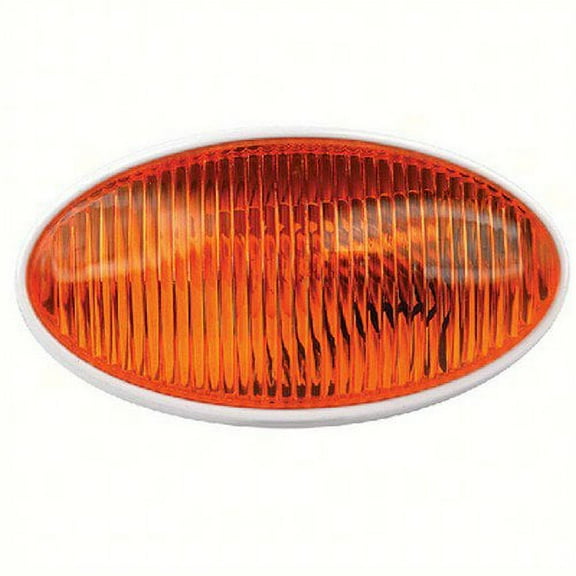 Fultyme RV  1119; Porch Light Oval Without Switch Amber