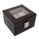 thumbnail image 1 of Caja de almacenamiento de reloj de pulsera de cuero PU, organizador de caja de reloj, contenedor para presentación de joyería, 1 of 8