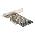 thumbnail image 1 of Btafrte Adaptador M.2 NVME a PCIE M+B Key SSD a PCI-E 3.0 X4 Tarjeta expansión SATA, 1 of 9
