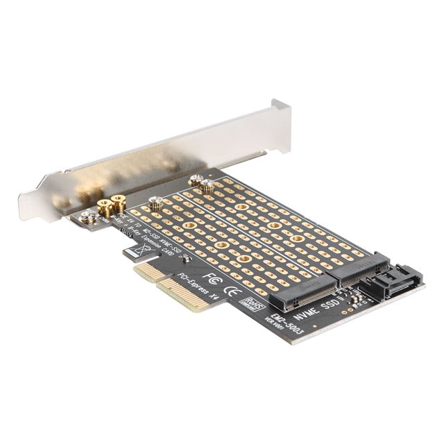Btafrte Adaptador M.2 NVME a PCIE M+B Key SSD a PCI-E 3.0 X4 Tarjeta expansión SATA