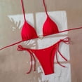thumbnail image 5 of Dresfit Women's Minimalist One Piece Swimsuit - Soft Fabric Casual Swimwear Red M, 5 of 7