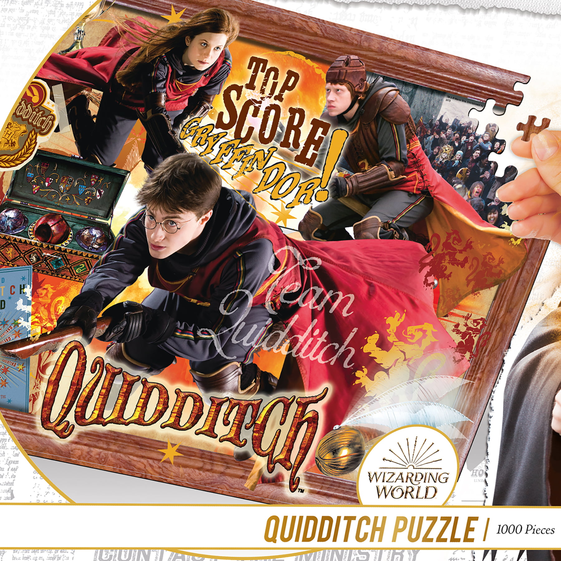 Harry Potter Quidditch Match 2-in-1 Double-Sided 1000-Piece Puzzle