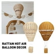 thumbnail image 2 of DHliIQQ Rattan Hot Balloon Kids Room Decor Beige Decor House Decorations Pendant Decor Woven for Home Rattan, 2 of 8