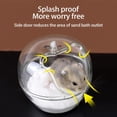 thumbnail image 3 of Hamster Sand Bathroom Large in White - Plastic Detachable Sand Bath Container Hamster Sandbox, 3 of 8