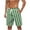 Army Green, variant on Maean Men Plaid Shorts Big and Tall Elastic Waist Shorts Swimwear Bathing Beach Vacation Shorts with Pockets