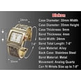 thumbnail image 2 of Blekon Collections Women's 30mm Case Casual Gold Concho Bangle Watch, 2 of 5