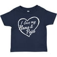 thumbnail image 3 of Inktastic I Love My Nana and Papa in White Chalk Heart Boys or Girls Baby T-Shirt, 3 of 5