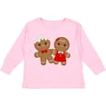 thumbnail image 3 of Inktastic Gingerbread Couple Boys or Girls Long Sleeve Toddler T-Shirt, 3 of 5