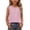 Pink, variant on Tranfacy Girls Round Neck Tank Top Sleeveless Stripe Print Casual Fashion Outer Layering Shirts