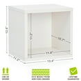 Way Basics Eco Stackable Connect Open Storage Cube and Cubby Organizer ...