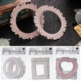 thumbnail image 4 of Daily Mix Store FROVOL 10 Pcs Hollow Embossed Photo Frame Material Paper Junk Journal Planner Scrapbooking Craft Paper Vintage Cardstock Decorative, 4 of 9