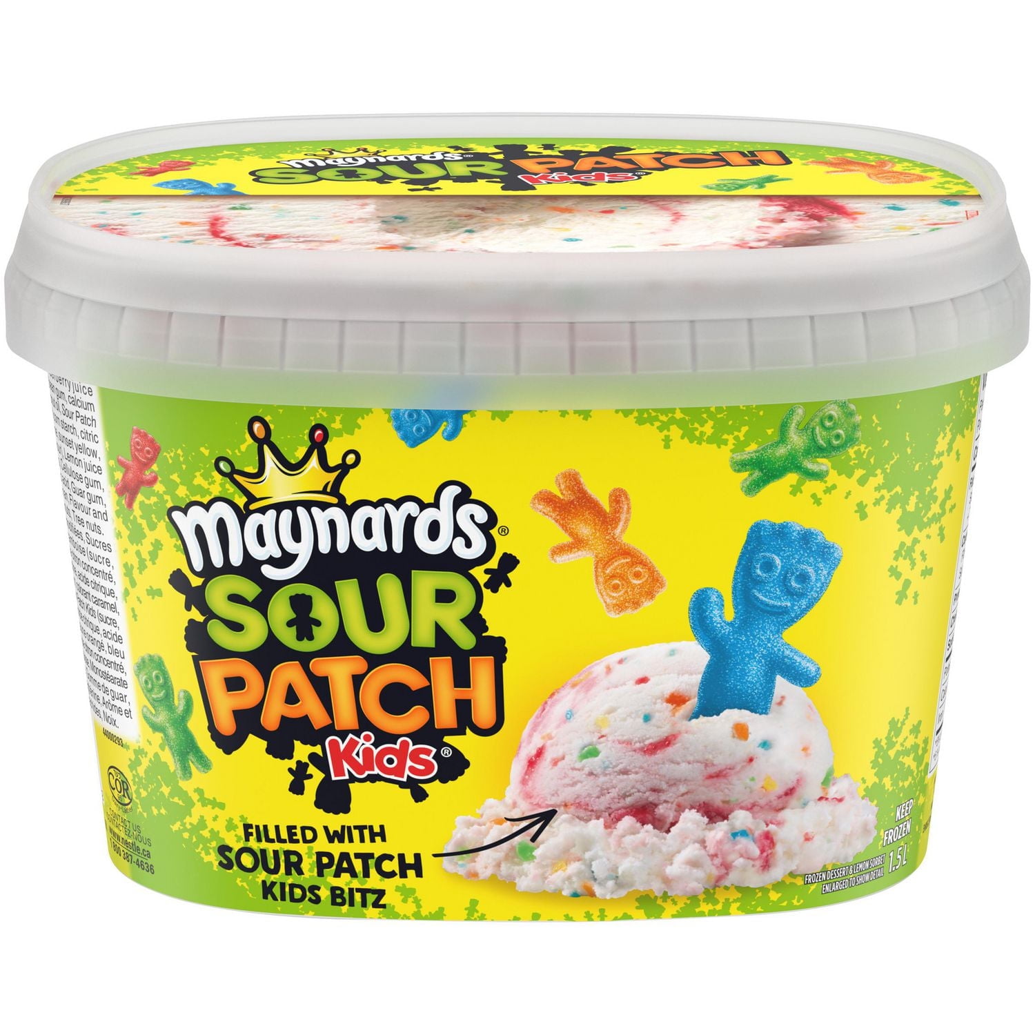 Dessert glacé et sorbet au citron MAYNARDS® SOUR PATCH KIDS® Contenant de 1,5 L
