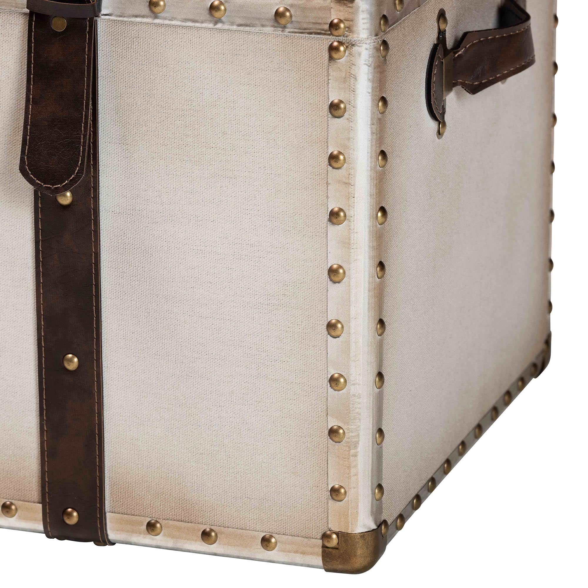 Baxton Studio Nevio Vintage Storage Trunk, Black