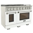 thumbnail image 6 of Professional 48-in Propane Gas Range in White with True Simmer Burners, 6 of 13