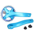 thumbnail image 1 of Plato azul de 32T para bicicleta ZK-22, juego de bielas de aleación de aluminio ligero, 1 of 8