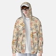 thumbnail image 2 of Balery Vintage Nautical Sudadera ligera de manga larga con capucha y protección solar UPF 50+ para hombre y mujer, ideal para pesca y running-Medium, 2 of 7