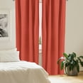 thumbnail image 2 of Ambesonne Modern Curtains, Hand Made Old Knitting, Pair of 28"x63", Scarlet Black and Red, 2 of 5
