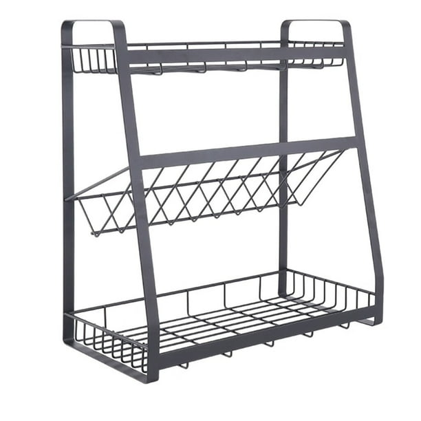BMForward Condiment Supplies Rack Kitchen Multi-Functional Collection ...