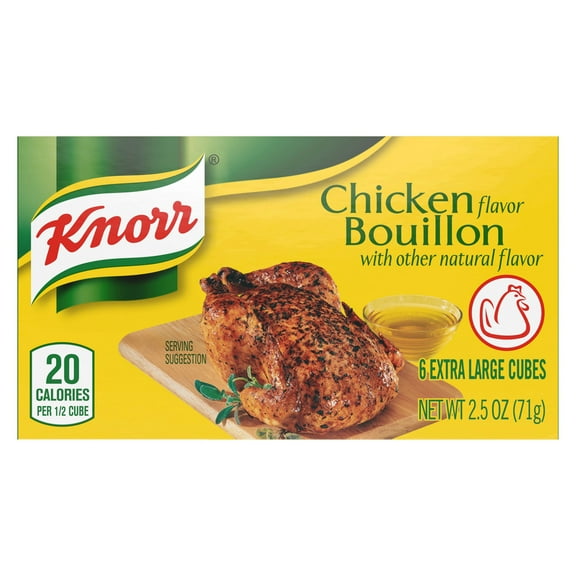 Knorr Shelf Stable Cubes Chicken Bouillon, 2.5 oz, 6 Pack Box