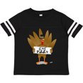 thumbnail image 3 of Inktastic Turkey Holding a Sign Says Eat Pizza Boys or Girls Toddler T-Shirt, 3 of 5