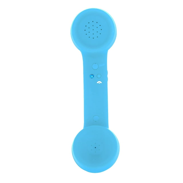 Combiné Téléphonique Rétro avec Haut-Parleur HD et Microphone, Récepteur de Téléphone Mobile Rechargeable, Compatible avec Cell Phone et Ordinateur