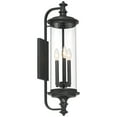 thumbnail image 2 of Possini Euro Design Medici Modern Outdoor Wall Light Fixture Black 28" Clear Glass for Post Exterior Barn Deck House Porch Yard Patio Home Outside, 2 of 8