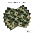 thumbnail image 3 of Placemats Set of 4 / 6, Camouflage Dinosaur Placemats for Dining Table Indoor/Outdoors Heat Resistant Washable Placemats 18" x 12", 3 of 8