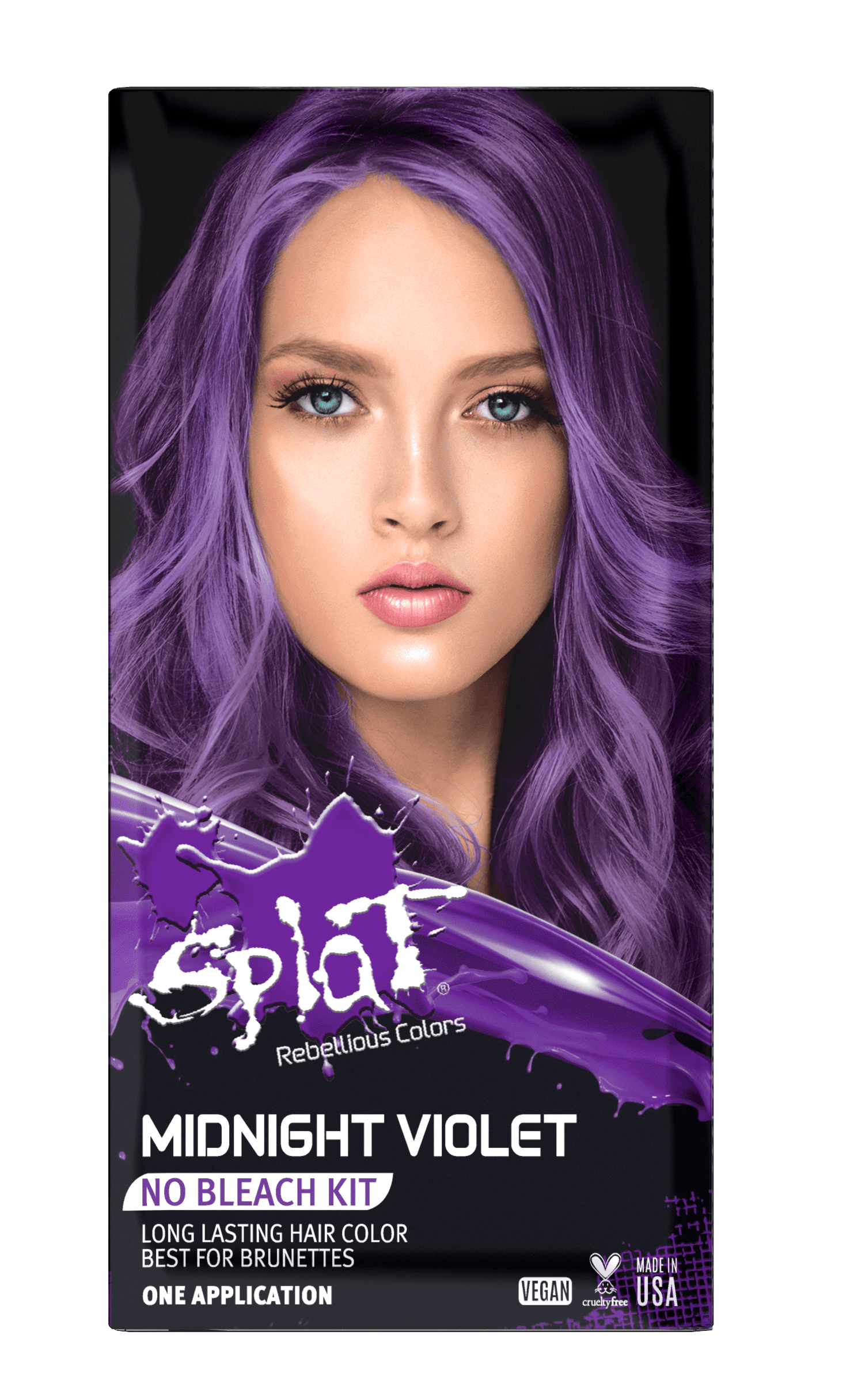 Splat Complete Kit Ombre Rain Semi Permanent Purple Pink Hair Dye With Bleach