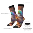 thumbnail image 4 of Fuzoiu Rainbow Lamb Breakfast Print Athletic Crew Socks for Men & Women,Casual Crew Socks,Above Ankle Crew Socks for Business, Casual, 4 of 6