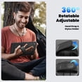 thumbnail image 6 of Case for Samsung Galaxy Tab A11 Plus 2025/A9 Plus 2023 11 inch with Screen Protector, 360 Degree Rotating Kickstand Hand Strap Shockproof Cover with Shoulder Strap, Black, 6 of 7