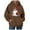 Brown, variant on CAUYDY Cute Ghost Graphic Hoodies for Women Halloween Funny Spooky Hooded Sweatshirt Vintage Pullover Casual Tops(Beige,XL)