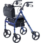 Hugo Elite Rolling Walker With Seat, Bac