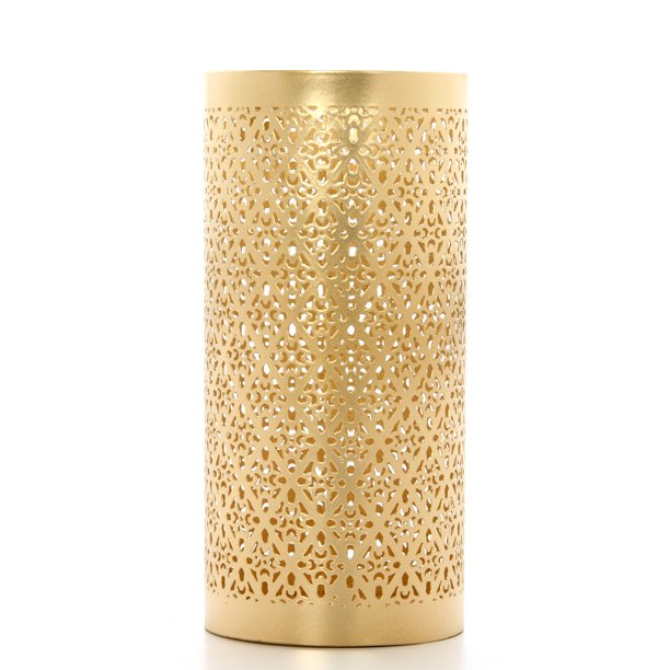 Mainstays Gold Metal Hurricane Candle Holder Walmart Com Walmart Com