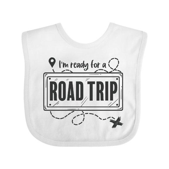 Inktastic I'm Ready for a Road Trip Boys or Girls Baby Bib